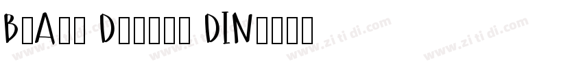 Black Decker DIN字体转换